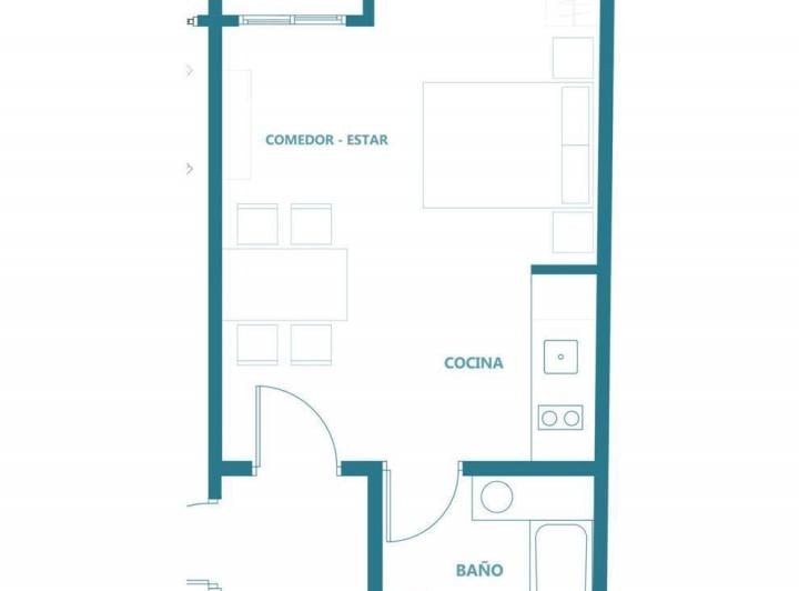 Departamento · 31m² · 1 Ambiente