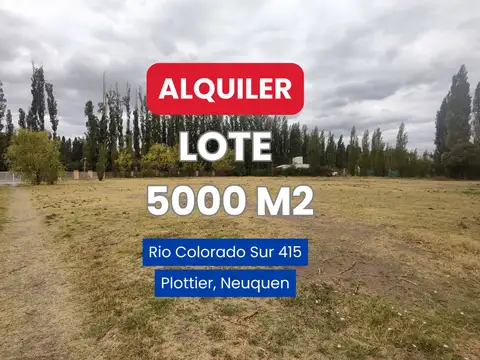 Terreno en Alquiler en Plottier, Confluencia