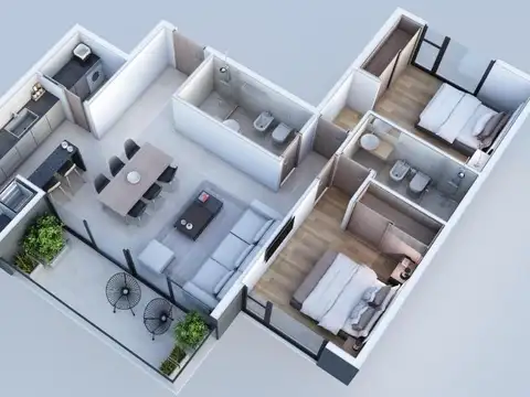 Departamento en Venta en La Perla Norte, Mar del Plata