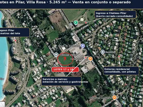 Terreno en Venta en Villa Rosa, Partido de Pilar