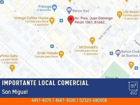 Local en Venta en Muñiz, Partido de San Miguel