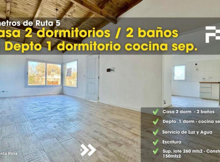 Casa · 150m² · 6 Ambientes · 1 Cochera