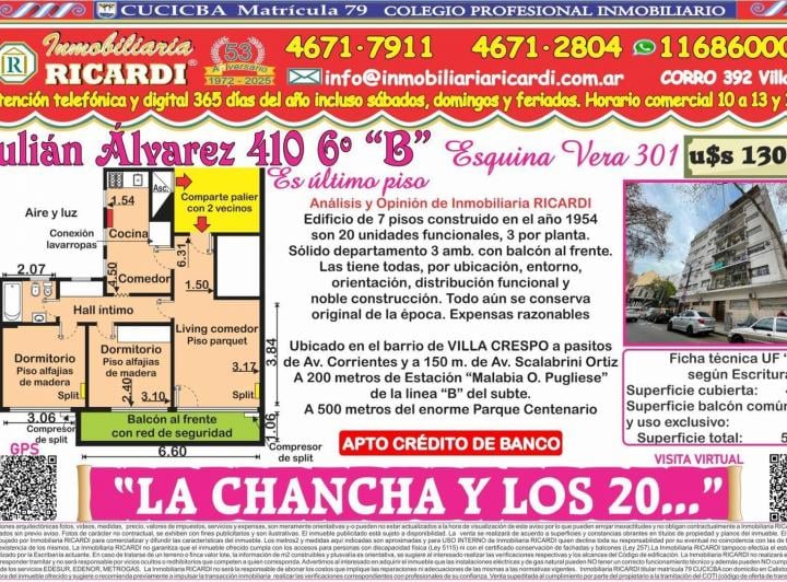 Departamento · 47m² · 3 Ambientes