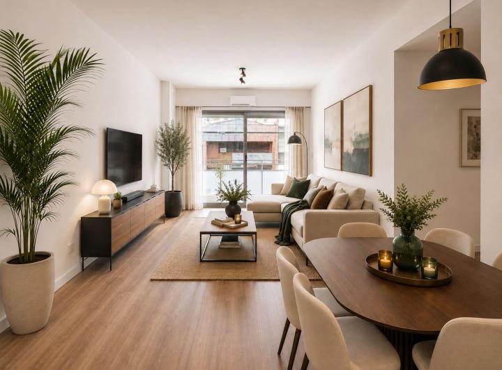 Departamento · 55m² · 3 Ambientes · 1 Cochera