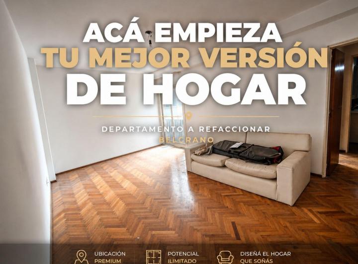 Departamento · 63m² · 3 Ambientes · 1 Cochera