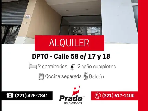 Departamento en Alquiler en La Plata, Partido de La Plata