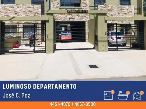 Departamento en Venta en Jose Clemente Paz, Partido de José C. Paz