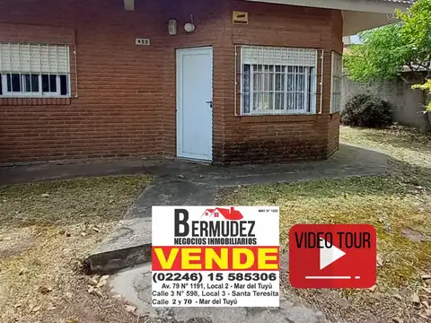 Casa en Venta en Mar del Tuyu, Partido de La Costa