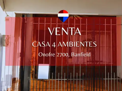 Casa en Venta en Banfield, Partido de Lomas de Zamora