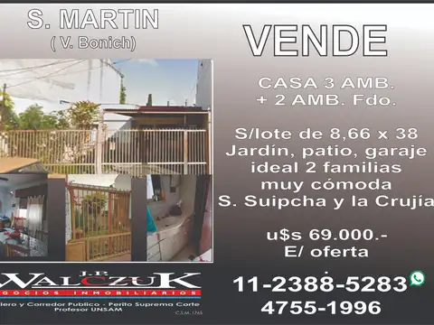 Casa en Venta en Villa Bonich, General San Martin