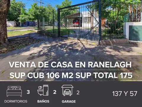 Casa en Venta en Ranelagh, Partido de Berazategui