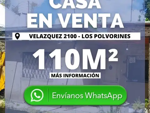 Casa en Venta en Los Polvorines, Partido de Malvinas Argentinas