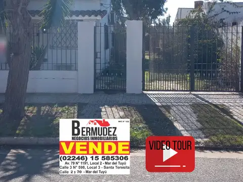 Casa en Venta en Santa Teresita, Partido de La Costa