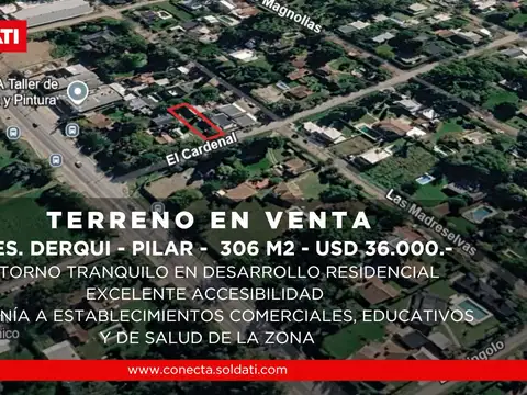 Terreno en Venta en Presidente Derqui, Partido de Pilar