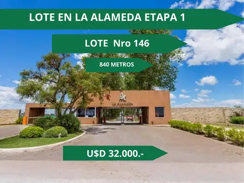 Terreno en Venta en La Alameda, Canning
