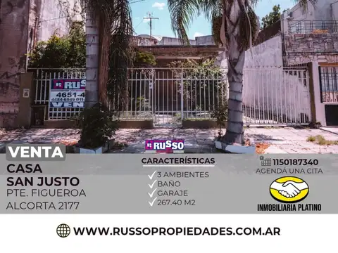 Casa en Venta en San Justo, Partido de La Matanza