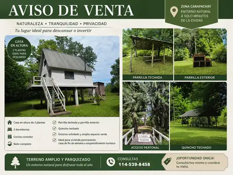 Casa en Venta en Arroyo Carapachay, Delta del Tigre