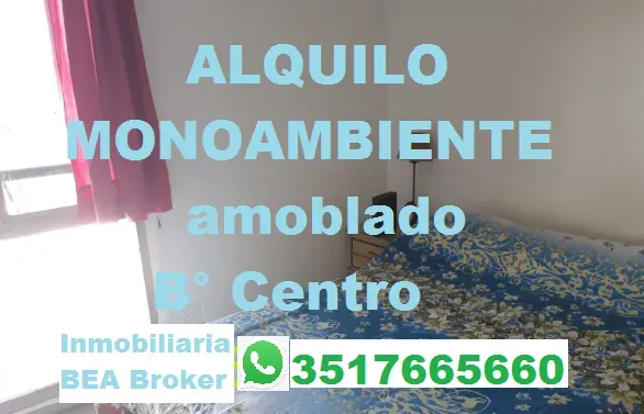ALQUILO monoamn AMOBLADO. Centro