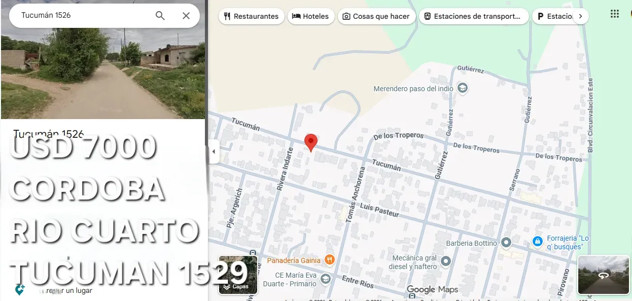 RIO CUARTO CORDOBA TERENO