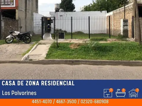 Casa en Venta en Los Polvorines, Partido de Malvinas Argentinas