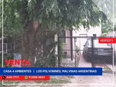 Casa en Venta en Los Polvorines, Partido de Malvinas Argentinas