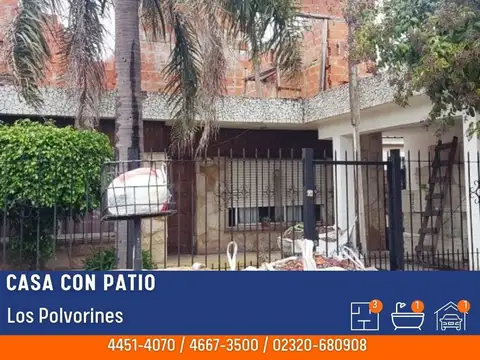 Casa en Venta en Los Polvorines, Partido de Malvinas Argentinas