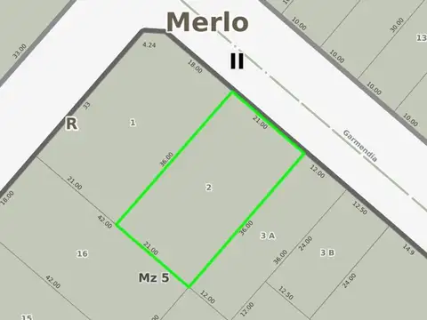 Terreno en Venta en Merlo, Partido de Merlo