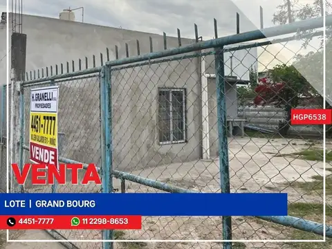 Terreno en Venta en Grand Bourg, Partido de Malvinas Argentinas