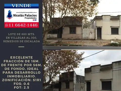 Terreno en Venta en Remedios de Escalada, Partido de Lanús