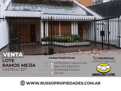 Terreno en Venta en Ramos Mejía, Partido de La Matanza