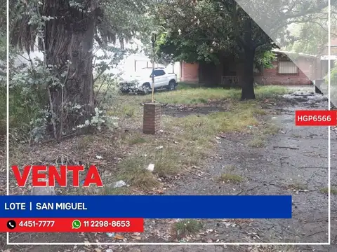 Terreno en Venta en San Miguel, Partido de San Miguel