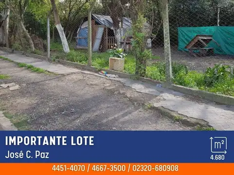 Terreno en Venta en Jose Clemente Paz, Partido de José C. Paz