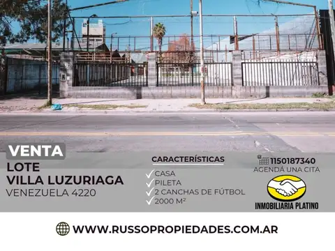 Terreno en Venta en Villa Luzuriaga, Partido de La Matanza