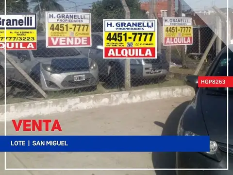 Terreno en Venta en San Miguel, Partido de San Miguel