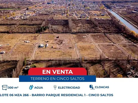 Terreno en Venta en Cinco Saltos, General Roca