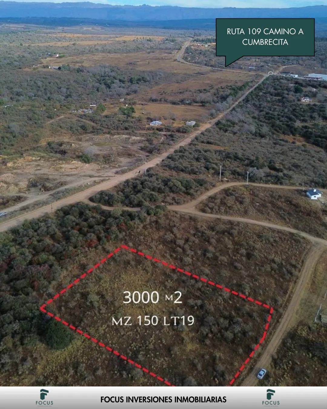 VENTA LOTE EN VILLA GENERAL BELGRANO - 3.000m2