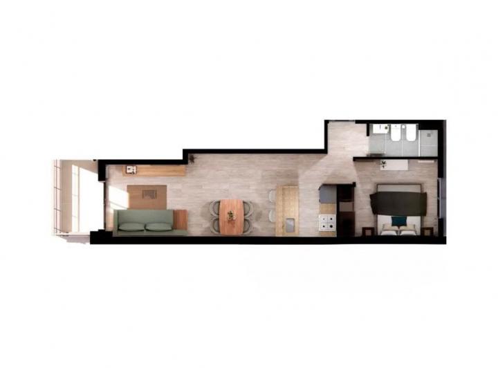 Departamento · 47m² · 2 Ambientes