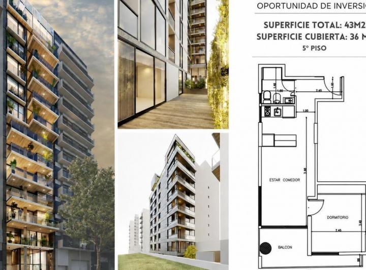 Departamento · 36m² · 2 Ambientes