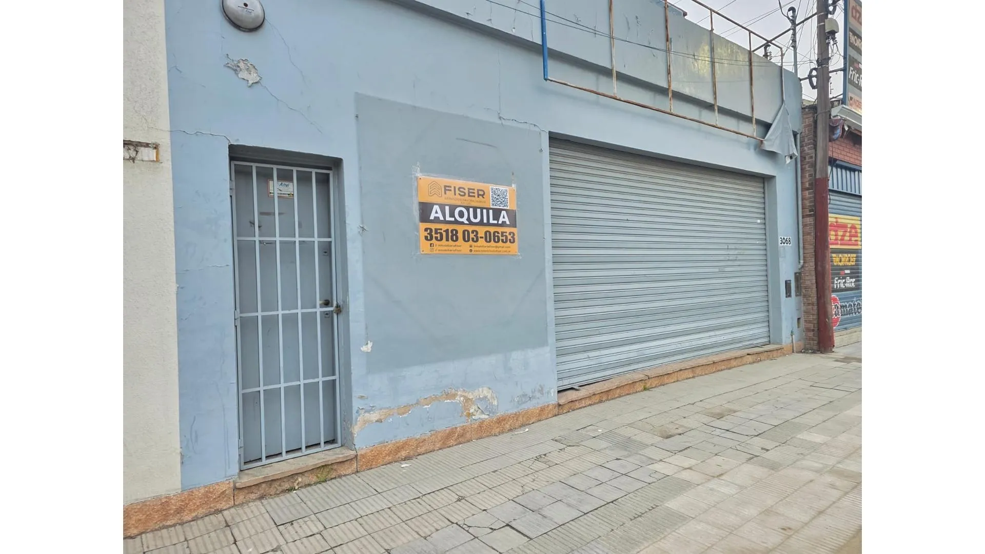 ALQUILER LOCAL 266MT2 SOBRE AV. VELEZ SARSFIELD 3000
