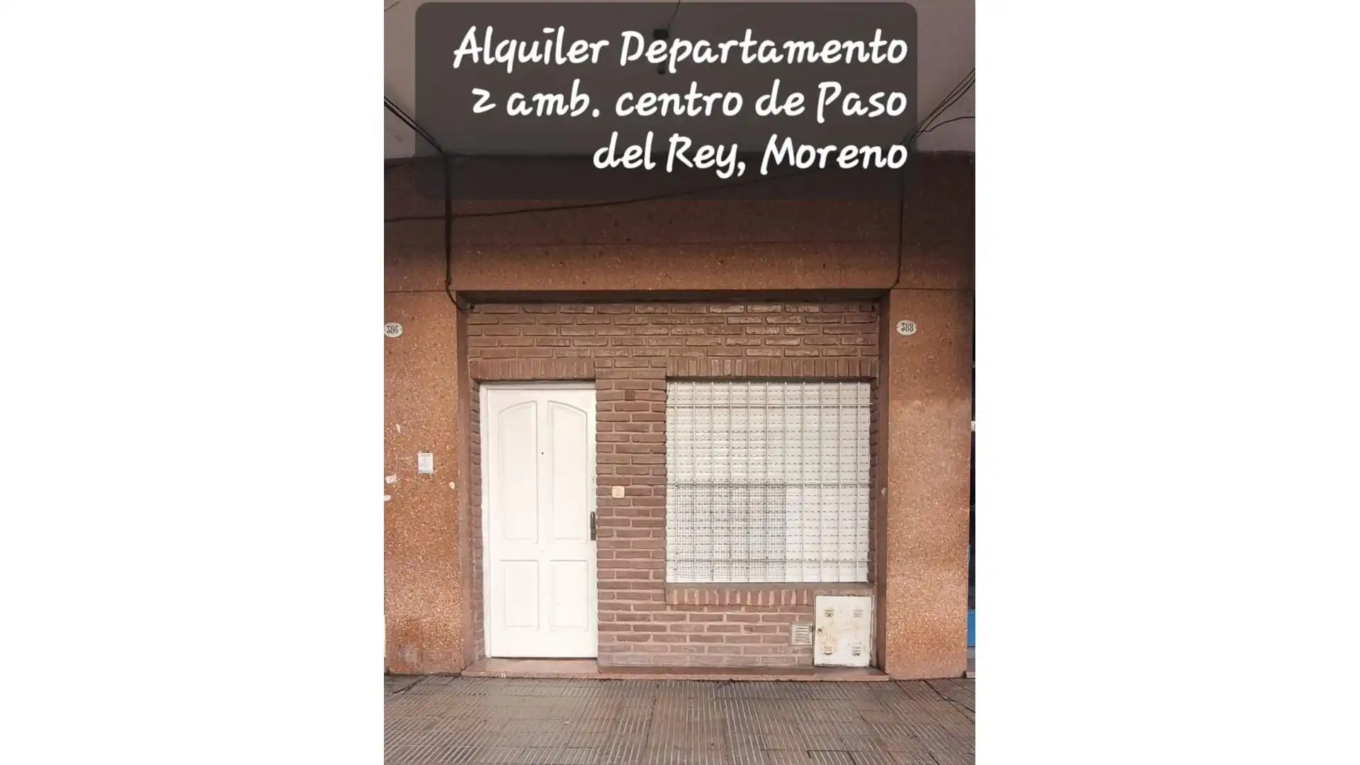 Alquiler departamento P. del Rey centro 2 amb, El Indio 300