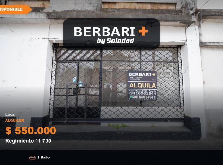 Local comercial · 1 Ambiente
