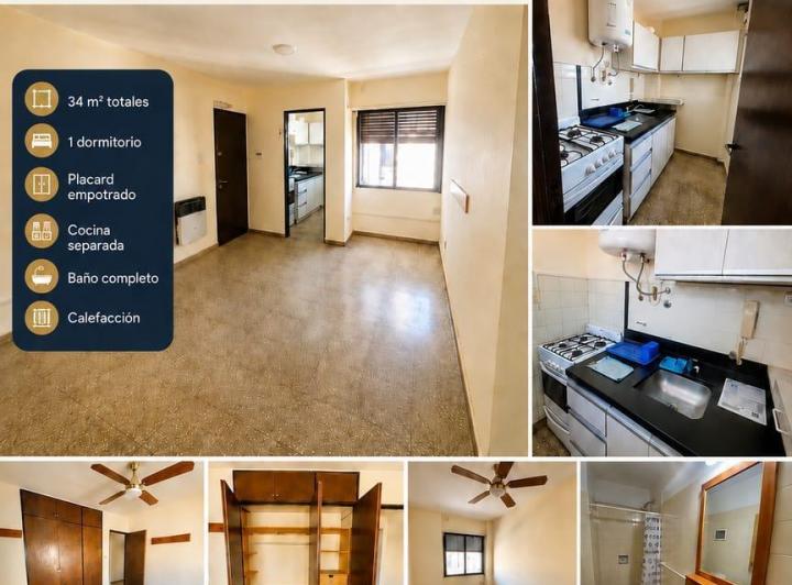 Departamento · 34m² · 1 Ambiente