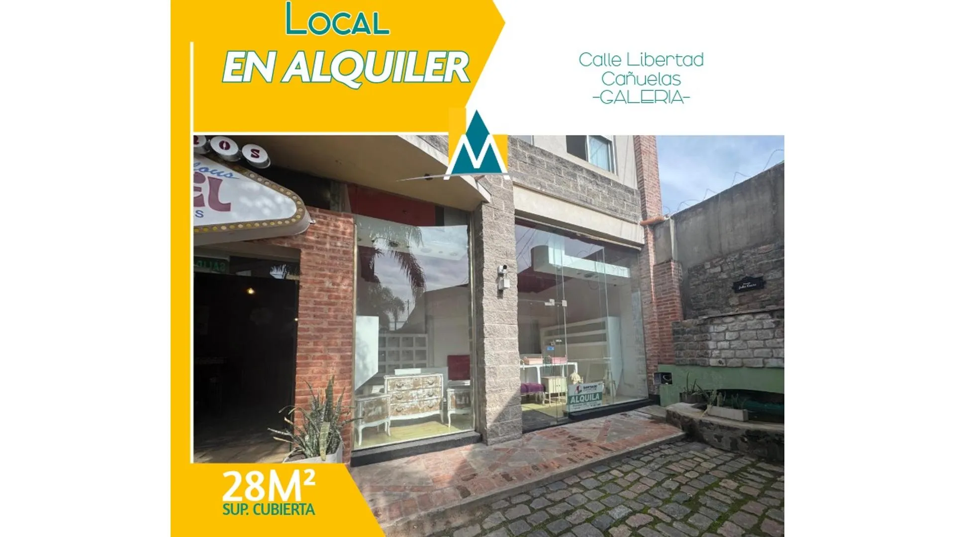 ALQUILER LOCAL CENTRO DE CAÑUELAS -EN GALERIA COMERCIAL