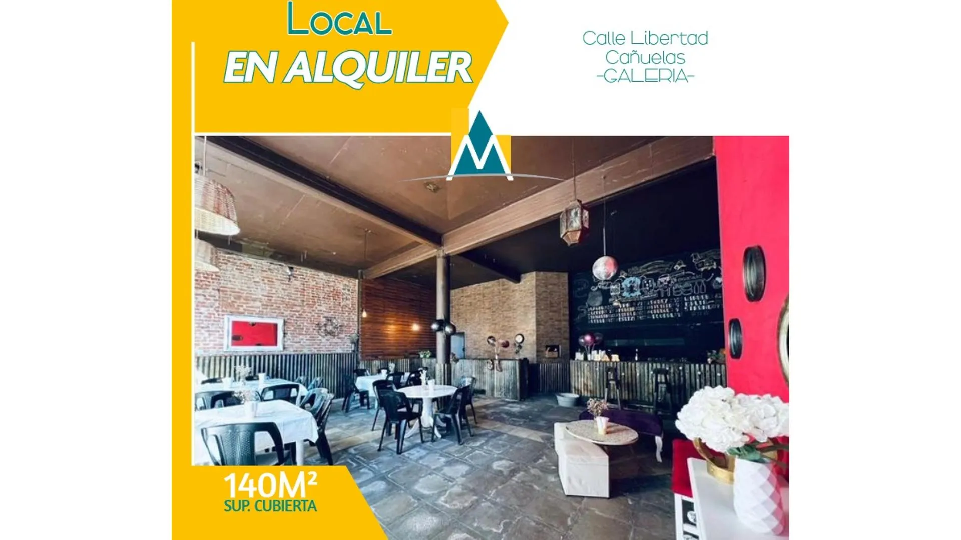 GRAN LOCAL EN ALQUILER EN PLENO CENTRO DE CAÑUELAS