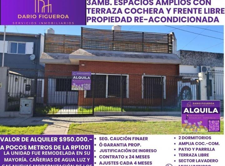 Casa · 95m² · 3 Ambientes · 1 Cochera