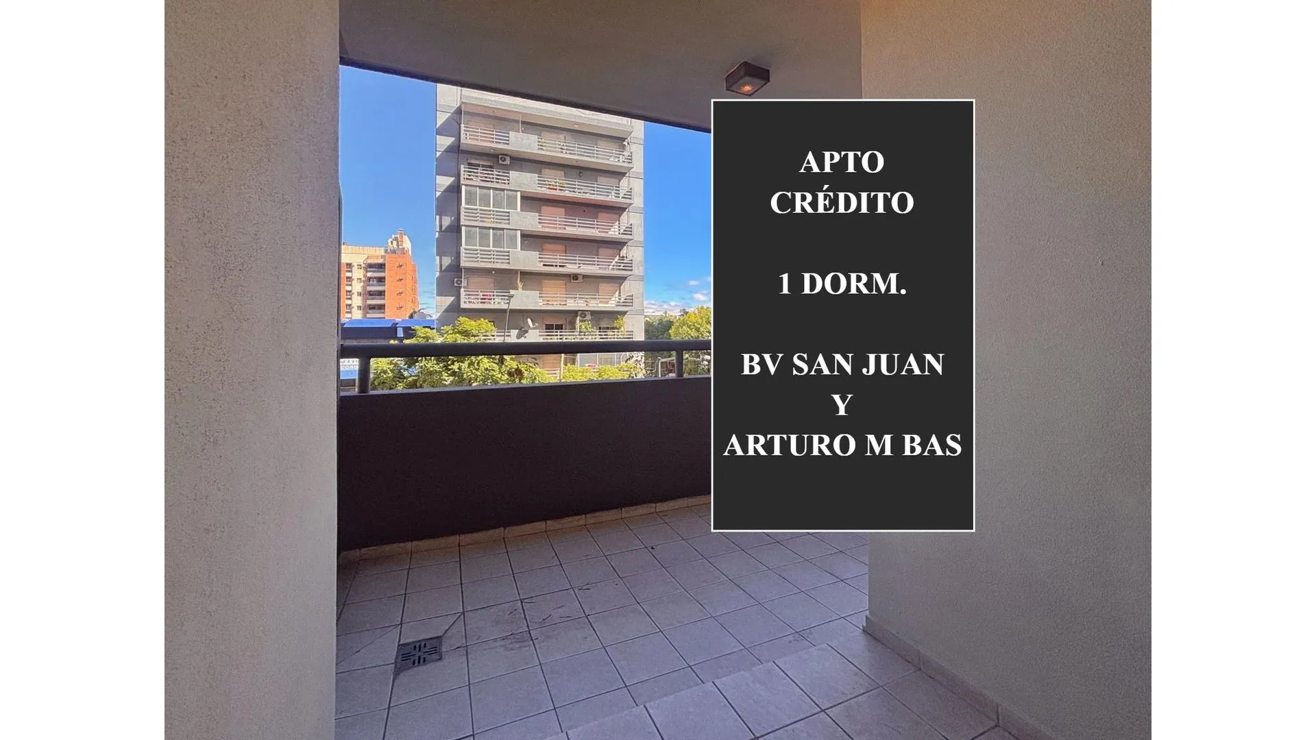 ESCRITURA/Crédito - Bv San Juan y Arturo M Bas - BALCÓN