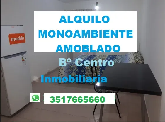 Alquilo Monoamb AMOBLADO/ Centro