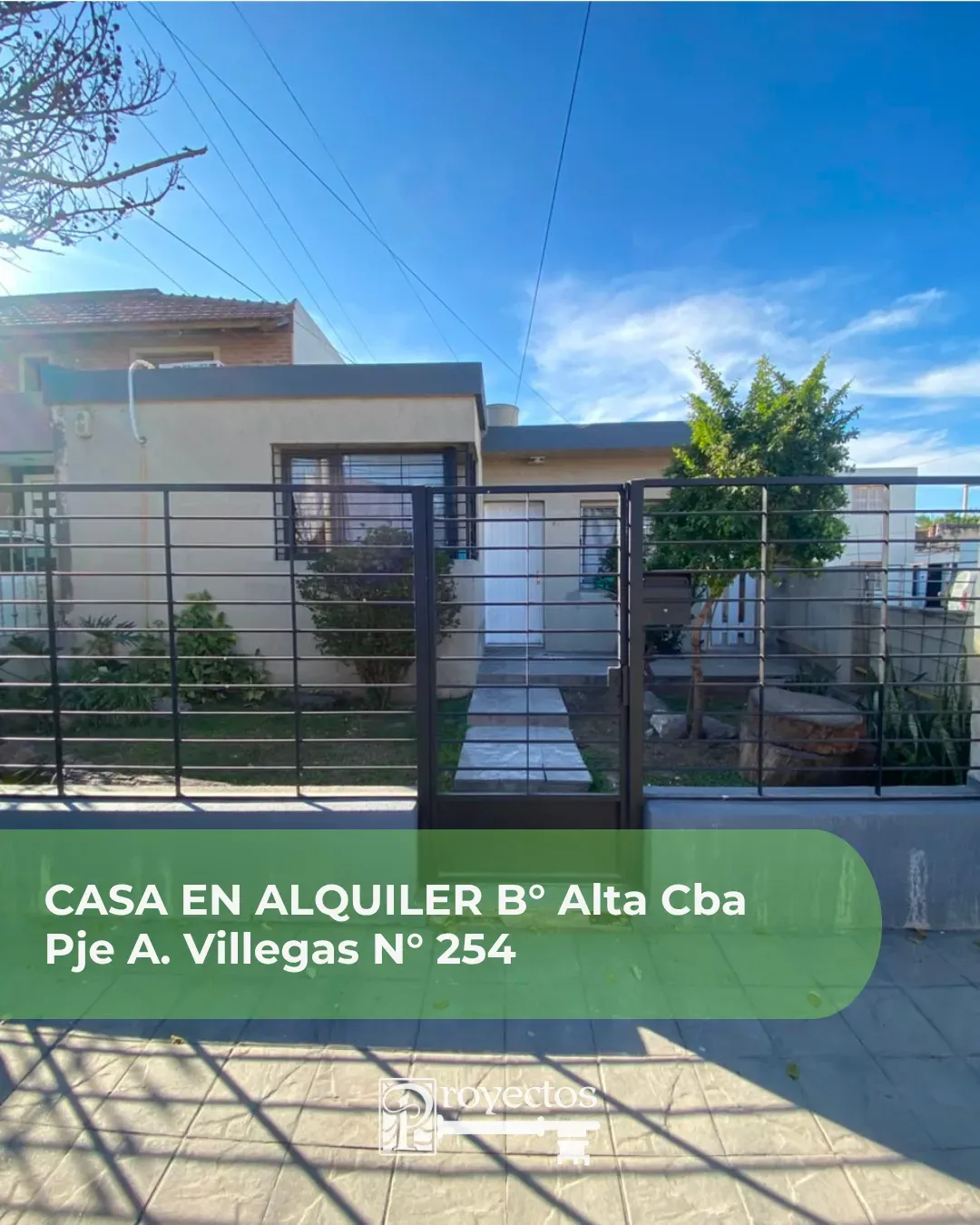 ALQUILO CASA en ALTA CORDOBA 2 HABITACIONES
