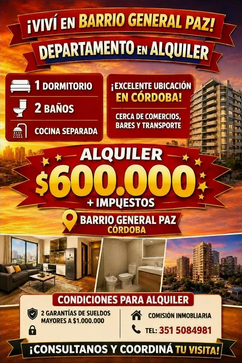 ALQUILER HERMOSO DEPTARMENTO