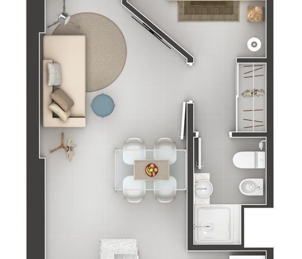 Departamento · 40m² · 2 Ambientes
